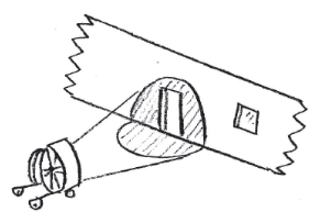 風(fēng)機將空氣覆蓋整個進(jìn)風(fēng)口