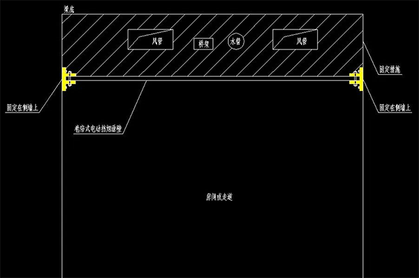 電動擋煙垂壁安裝及聯(lián)動測試
